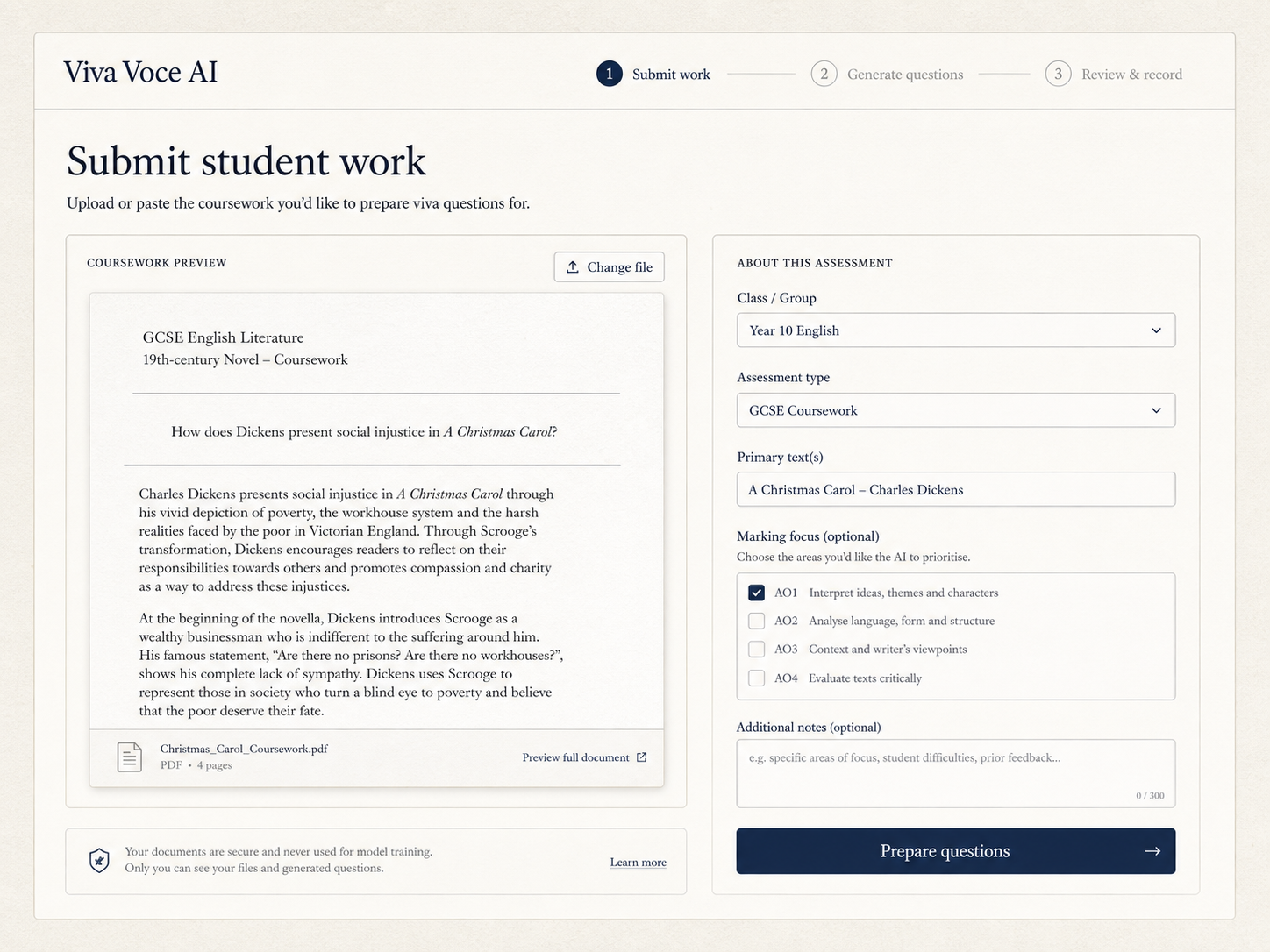 Illustration: Submit student work